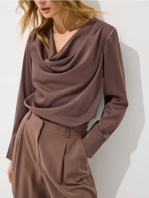 Foto del prodotto Mohito - Blusa con scollo ad anello - marrone