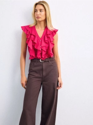 Foto del prodotto Mohito - Blusa in misto cotone e lyocell - fucsia