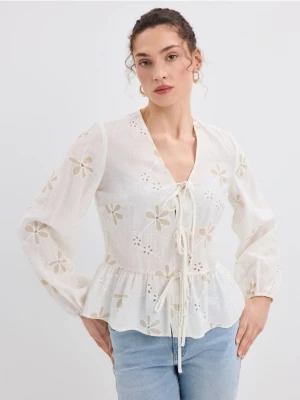 Foto del prodotto Mohito - Blusa in misto lyocell - panna