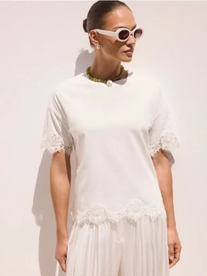 Foto del prodotto Mohito - Blusa leggera con pizzo - bianco