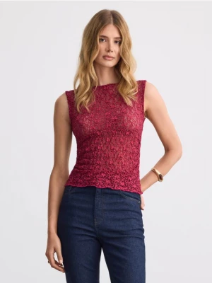 Foto del prodotto Mohito - Blusa leggera con pizzo - maroon