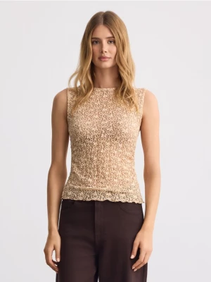 Foto del prodotto Mohito - Blusa leggera con pizzo - nude