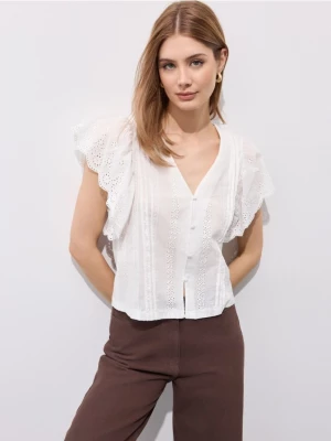 Foto del prodotto Mohito - Camicia bianca con dettaglio balza - bianco