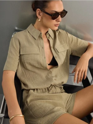 Foto del prodotto Mohito - Camicia con maniche corte - cachi