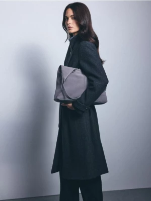Foto del prodotto Mohito - Cappotto dal design classico con cintura da allacciare in vita - grigio scuro