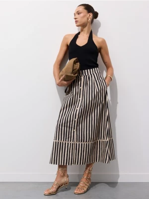 Foto del prodotto Mohito - Gonna midi a righe - beige