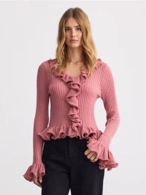 Foto del prodotto Mohito - Maglione a volant - rosa cipria