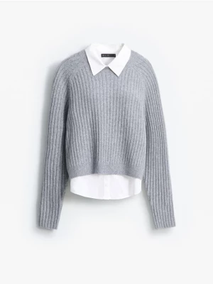 Foto del prodotto Mohito - Maglione con camicia - grigio chiaro