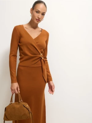 Foto del prodotto Mohito - Maglione con scollo sovrapposto - marrone dorato