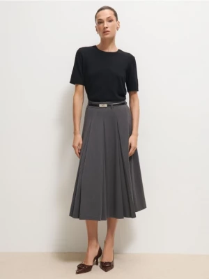 Foto del prodotto Mohito - Midi skirt with belt - grigio scuro
