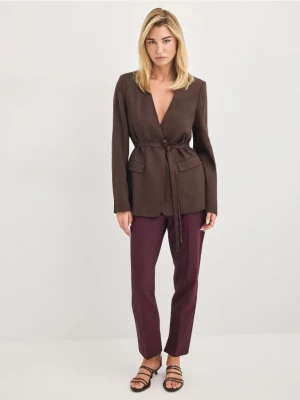 Foto del prodotto Mohito - Pantaloni a sigaretta con cintura - mogano