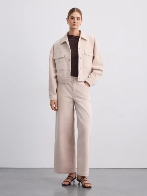 Foto del prodotto Mohito - Pantaloni a vita alta con gamba larga - beige