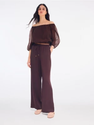 Foto del prodotto Mohito - Pantaloni in viscosa - marrone scuro