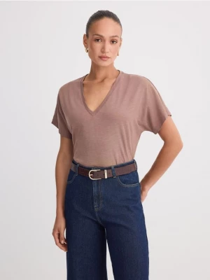 Foto del prodotto Mohito - T-shirt con scollo a V - beige