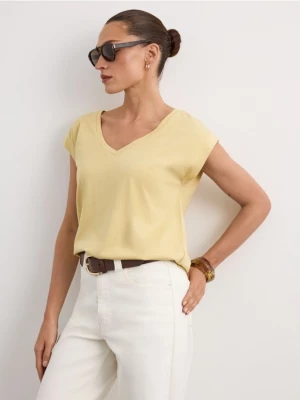 Foto del prodotto Mohito - T-shirt con scollo a V - giallo chiaro