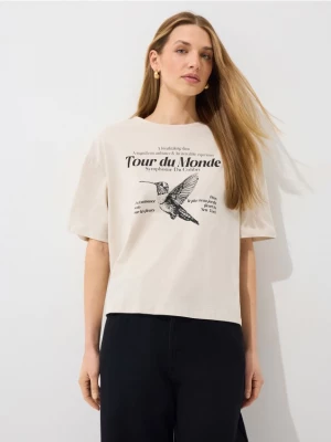 Foto del prodotto Mohito - T-shirt in cotone con stampa - nude