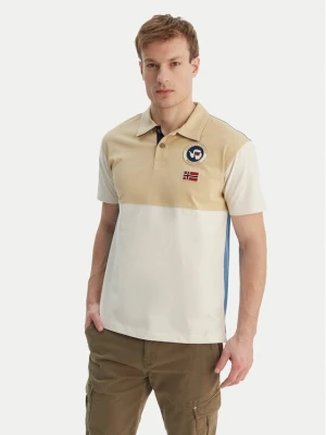 Foto del prodotto Napapijri Polo E-Reflect NP0A4H4B Écru Relaxed Fit Crema