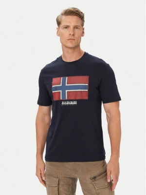 Foto del prodotto Napapijri T-shirt -Flag Tiki Ss NP0A8A6I1761 Blu scuro Regular Fit