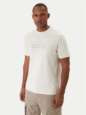 Foto del prodotto Napapijri T-shirt S-Box Logo NP0A4IFL Écru Regular Fit Crema