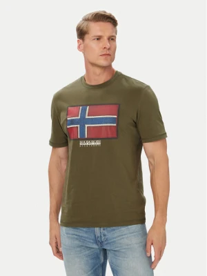 Foto del prodotto Napapijri T-shirt S-Flag Tiki Ss NP0A8A6IG1F1 Verde scuro Regular Fit
