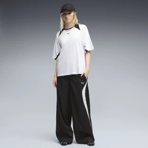 Foto del prodotto Pantaloni in tessuto PUMA dal taglio morbido da donna, Abbigliamento, Nero czarny