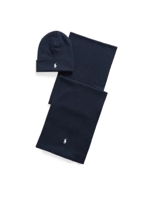 Foto del prodotto Polo Ralph Lauren Set berretto e sciarpa 710B28980001 Blu scuro