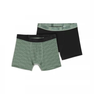 Foto del prodotto PUMA Boxer stampati da uomo (confezione doppia), Abbigliamento, Verde zielony