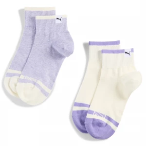 Foto del prodotto PUMA Calze corte Heritage da donna (confezione doppia), Abbigliamento, Viola purpurowy