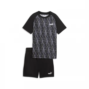 Foto del prodotto PUMA Completo T-shirt e shorts TRAIN ALL DAY Essentials per ragazzi, Accessori, Nero czarny