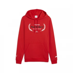 Foto del prodotto PUMA Felpa con cappuccio e logo F1® Essentials da uomo, Accessori, Rosso czerwony