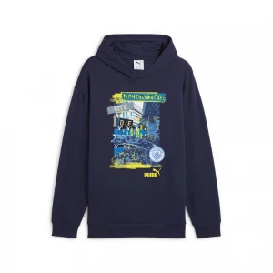 Foto del prodotto PUMA Felpa con cappuccio Manchester City ftblNRGY+ da uomo, Accessori, Blu niebieski