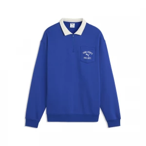 Foto del prodotto PUMA Felpa con zip Varsity dal taglio morbido da uomo, Accessori, Blu niebieski