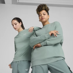Foto del prodotto PUMA Felpa girocollo con logo piccolo ESS N. 1 vestibilità comoda da donna, Abbigliamento, Verde zielony