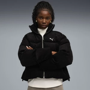 Foto del prodotto PUMA Giacca imbottita in velluto a coste Wardrobe Essentials da donna, Abbigliamento, Nero czarny