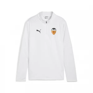 Foto del prodotto PUMA Maglia da allenamento con zip a un quarto Valencia CF per ragazzi, Abbigliamento, Bianco biały