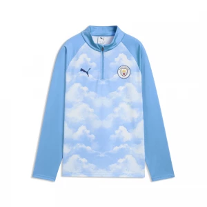 Foto del prodotto PUMA Maglia da allenamento con zip Manchester City per ragazzi, Accessori, Blu niebieski