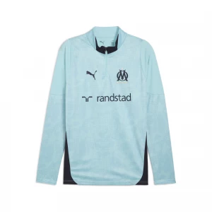 Foto del prodotto PUMA Maglia da training con zip corta Olympique de Marseille da uomo, Accessori, Blu niebieski
