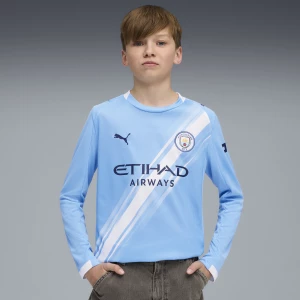 Foto del prodotto PUMA Maglia gara Home a maniche lunghe Manchester City 25 / 26 per ragazzi, Abbigliamento, Blu niebieski