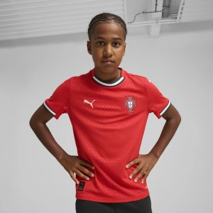 Foto del prodotto PUMA Maglia gara Home Portogallo 2025 per ragazzi, Abbigliamento, Rosso czerwony