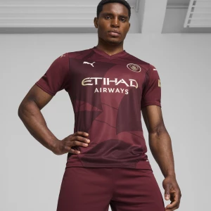 Foto del prodotto PUMA Maglia gara Third Manchester City 24 / 25 da uomo, Abbigliamento, Rosso czerwony