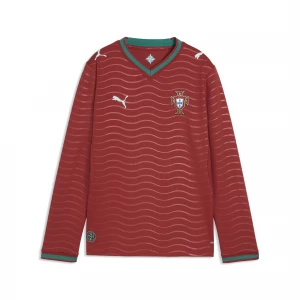 Foto del prodotto PUMA Maglia Home a maniche lunghe Portogallo 2026 per ragazzi, Accessori, Rosso czerwony