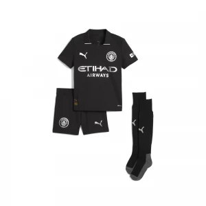 Foto del prodotto PUMA Mini kit Away Manchester City 25 / 26 per bambini, Abbigliamento, Nero czarny
