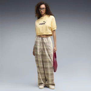 Foto del prodotto PUMA Pantaloni in tartan T7 dal taglio morbido da donna, Abbigliamento, Beige