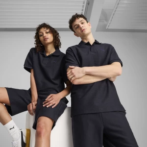 Foto del prodotto PUMA Polo jacquard PREMIUM ESS vestibilità comoda unisex, Abbigliamento, Blu niebieski