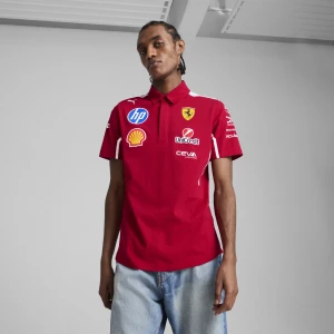 Foto del prodotto PUMA Polo Team Scuderia Ferrari HP 2025 da uomo, Abbigliamento, Rosso czerwony