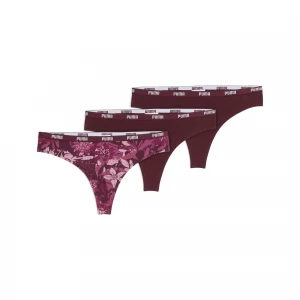 Foto del prodotto PUMA Slip da donna (confezione da 3), Abbigliamento, Rosso czerwony