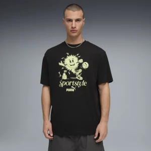 Foto del prodotto PUMA T-shirt con grafica Sun da uomo, Abbigliamento, Nero czarny