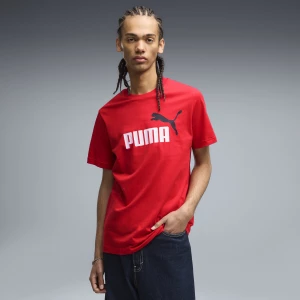 Foto del prodotto PUMA T-shirt con logo bicolore Essentials N. 1 da uomo, Abbigliamento, Rosso czerwony