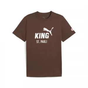 Foto del prodotto PUMA T-shirt con logo FC St. Pauli KING da uomo, Accessori, Marrone brązowy