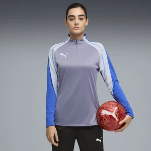 Foto del prodotto PUMA T-shirt da calcio con zip corta IndividualBLAZE da 1 / 4 da donna, Abbigliamento, Grigio Gray